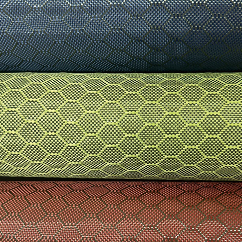 Fotbollsmönster Aramid kolblandad fiberduk